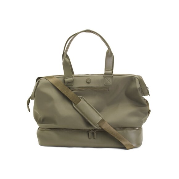 MAX STUDIO Green 20in Drop Bottom Weekender With Trolley Sleeve - Picture 1 of 2